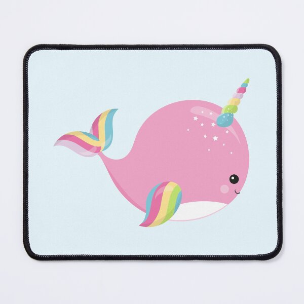 Item preview, Rainbow Narwhal Unicorn Under The Sea Pink Blushing Animals designed and sold by Simplyy Unique.