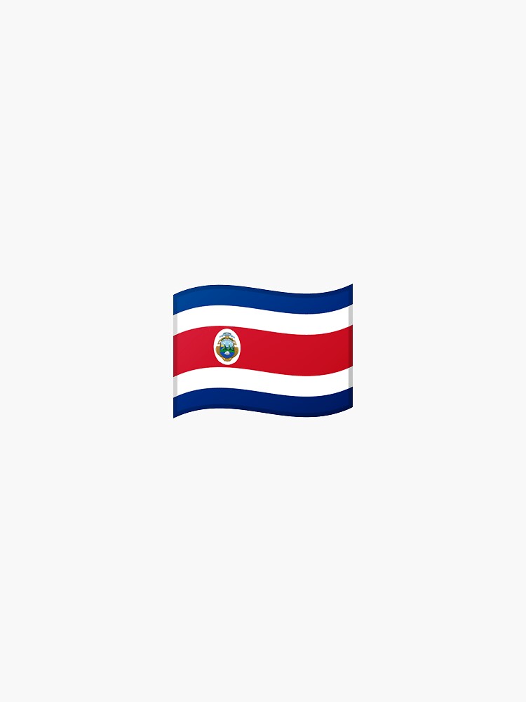 " Emoji Flag Costa Rica" Sticker for Sale by Stickypegatinas Redbubble