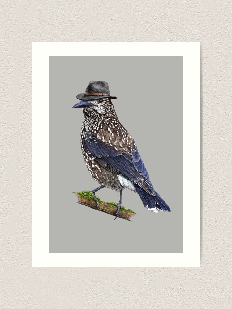 Thumbnail 1 of 3, Art Print, Spotted nutcracker designed and sold by Nemonvmv.
