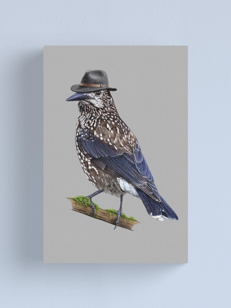 Thumbnail 1 of 3, Canvas Print, Spotted nutcracker designed and sold by Nemonvmv.