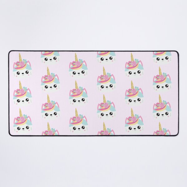 Item preview, Kawaii Unicorn Cat Caticorn Pastel Flowers designed and sold by Simplyy Unique.