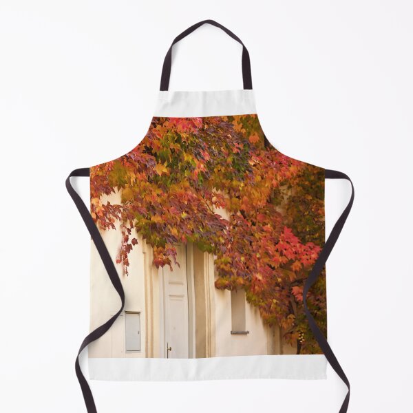 Item preview, the wall of an old house covered with colorful creeper leafs designed and sold by goceris.