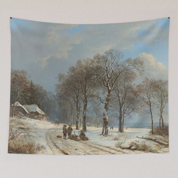 Item preview, Winter landscape with trees, Barend cornelis koekkoek designed and sold by Mauswohn.
