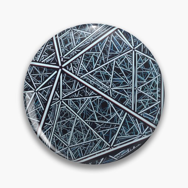 Item preview, Geometric Lines - Blue Accent designed and sold by jibin-thomas.