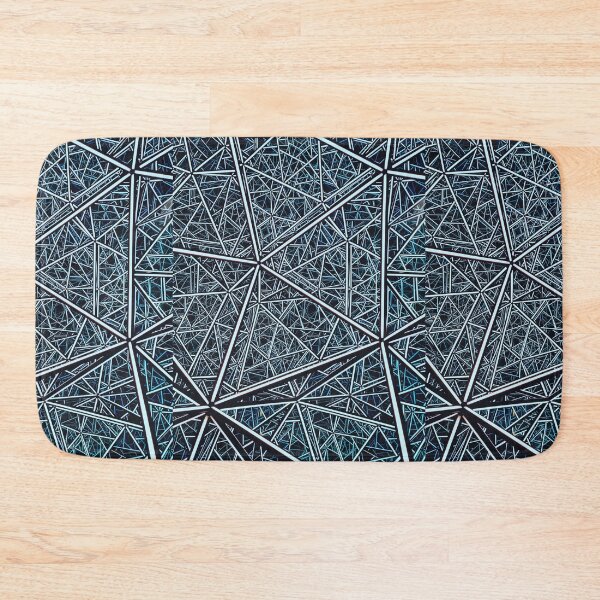 Item preview, Geometric Lines - Blue Accent designed and sold by jibin-thomas.
