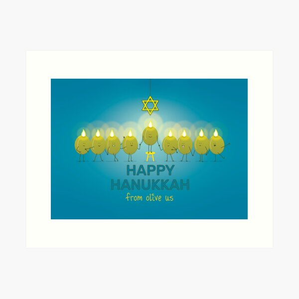 Item preview, Olive Hanukkah Menorah designed and sold by SanfordStudio.