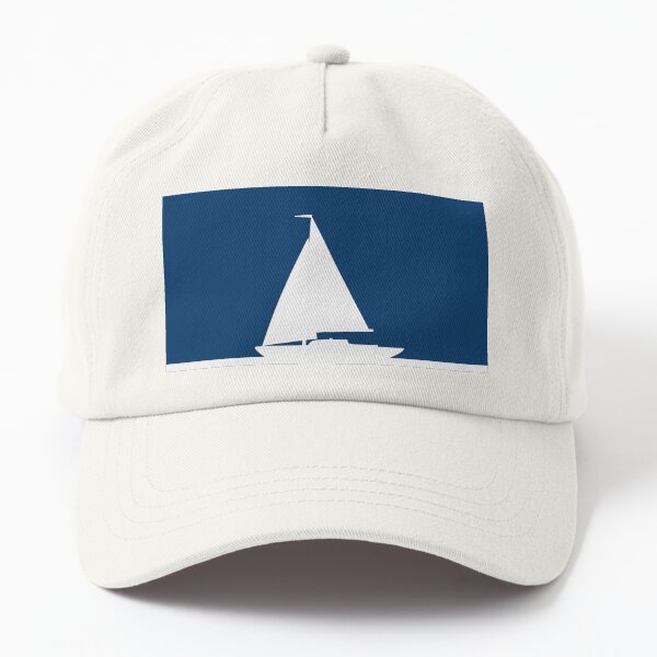Sail boat silhouette Dad Hat