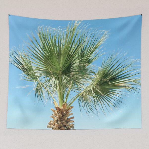 Item preview, Blue Summer Sky And Palm designed and sold by SunriseAndHoney.