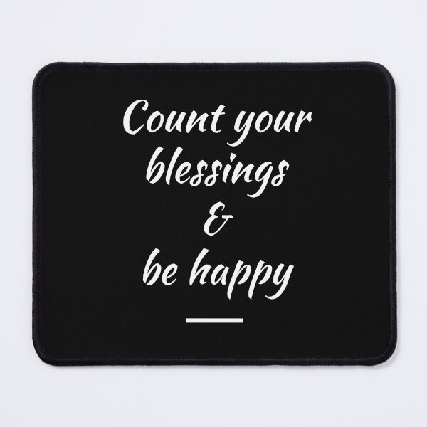 Item preview, Count Your Blessings & Be Happy designed and sold by WholesumArt.