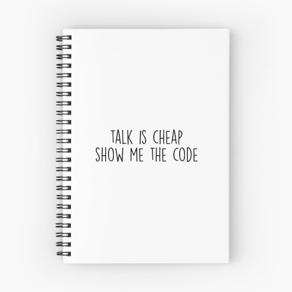 Item preview, talk is cheap show me the code designed and sold by griffics.