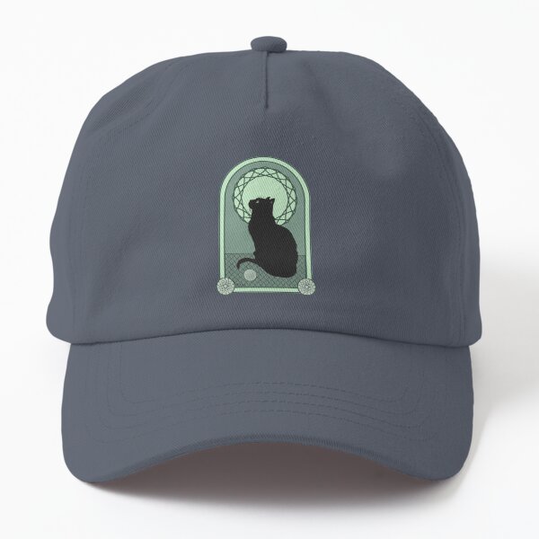 Black Cat Noveau Dad Hat