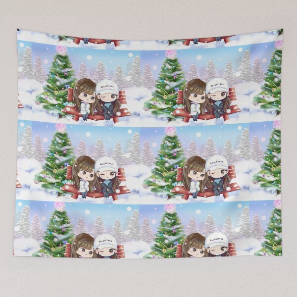 Item preview, IZ*ONE Ssambang Christmas Chibi Fanart designed and sold by snowvy.