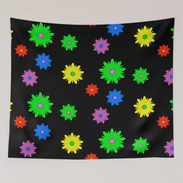 Item preview, Hippy Colorful Flowers pattern designed and sold by Design-Focus.