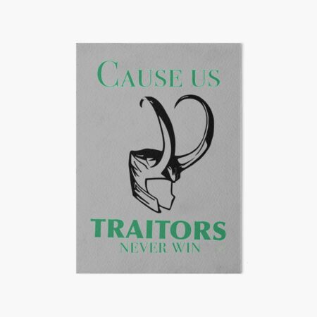 Traitors never win- marvel x ts Art Board Print for Sale by ValeriaZDV