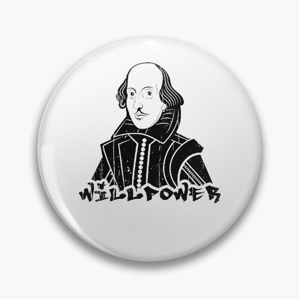 Item preview, Willpower Will Shakespeare Portrait designed and sold by Happy Puppy Print On Demand.