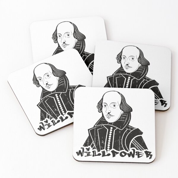 Item preview, Willpower Will Shakespeare Portrait designed and sold by Happy Puppy Print On Demand.