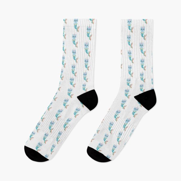 Item preview, Kawaii Unicorn Cat Caticorn Mermaid Tail Blue Blushing Animals designed and sold by Simplyy  Unique.
