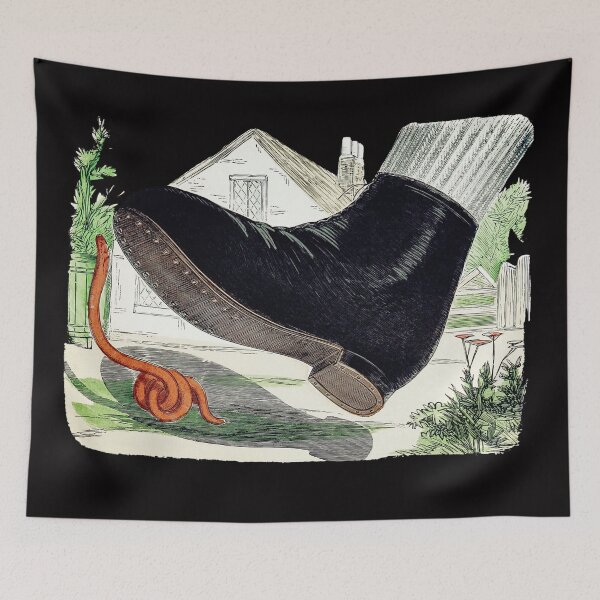 Item preview, "The worm that turned" Idiom Illustration designed and sold by JoyforU.