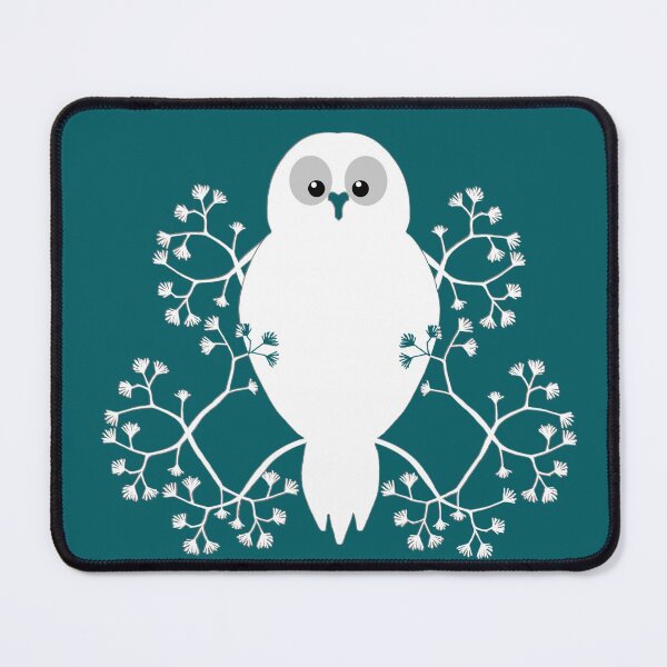 Owl in the pines Mouse Pad