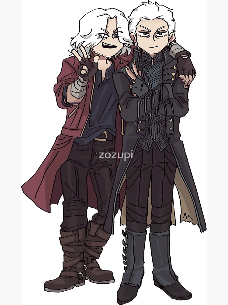 Devil May Cry - Dante and Vergil Greeting Card by Azrael Art