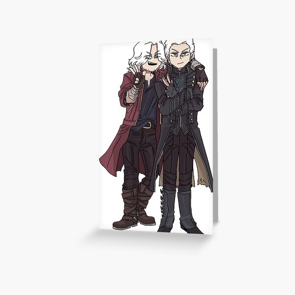 Devil May Cry - Dante and Vergil Greeting Card by Azrael Art