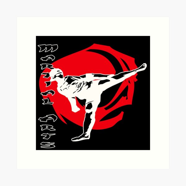 Artikel-Vorschau von Martial Arts Kick Kampfsport Motiv, designt und verkauft von Merchandiser099.