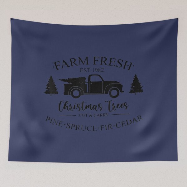 Item preview, Merry Xmas Farm Fresh Christmas Trees Holiday designed and sold by Victoriawhite69.