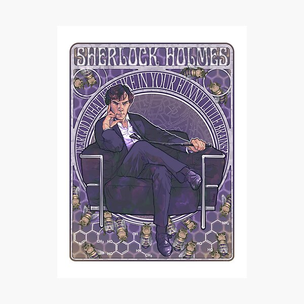 Sherlock Art Nouveau Photographic Print