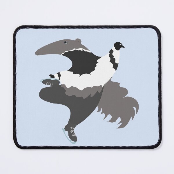 Item preview, anteater ice skating figure skating snootlord on ice designed and sold by MiraNomegusta.