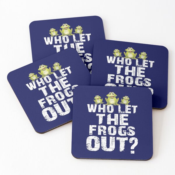 Item preview, Frog Lover Who Let The Frogs Out? Distressed Funny Frog Catcher designed and sold by niftee.