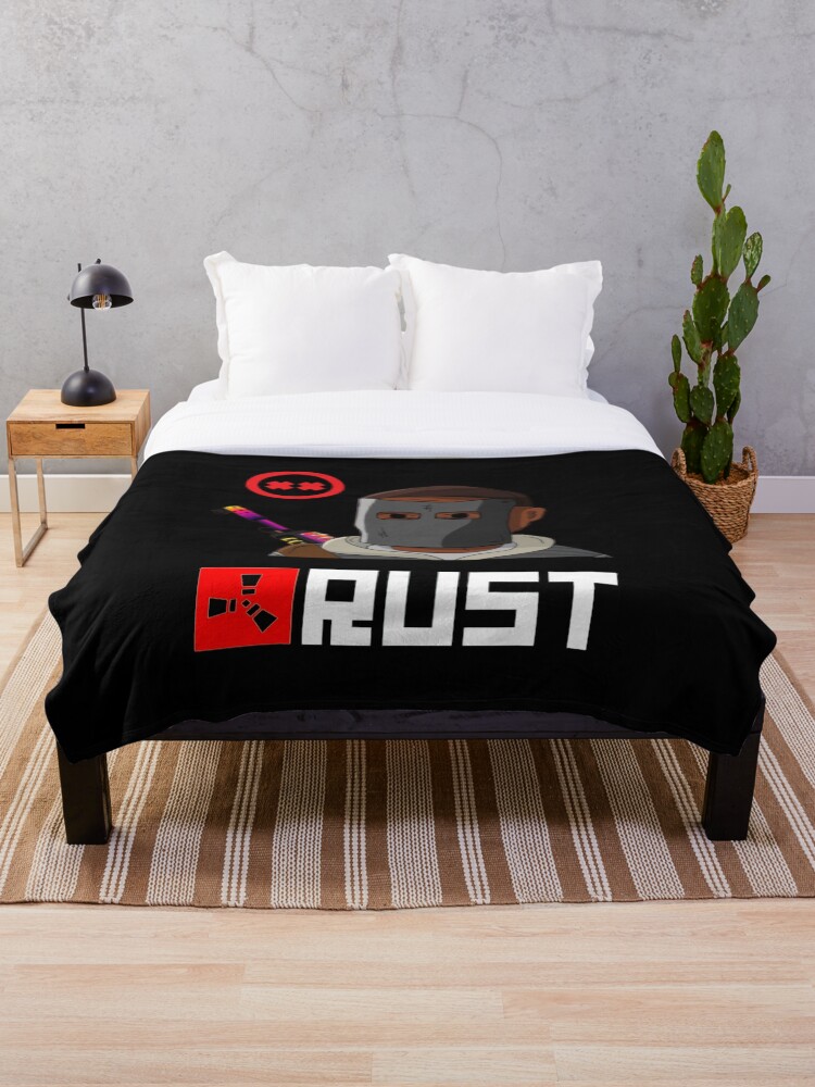 Rust bed online throw