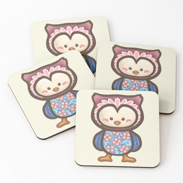 Item preview, Owl with Flowery Pattern designed and sold by Khotekmei.