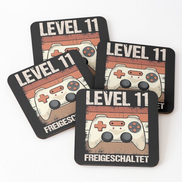Artikelvorschau, Gamer Level 11 Geburtstag Controller Gamepad retro design entworfen und verkauft von brunsch-print.