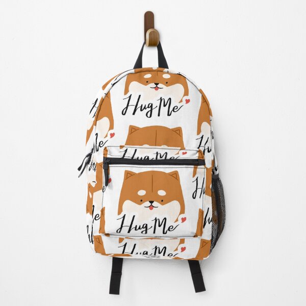 Item preview, Shiba Inu Dog with Hug Me Love Quotes - funny quotes, funny dog designed and sold by Delandor.