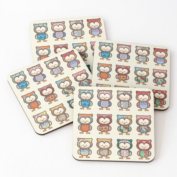 Item preview, Cute Owls Pattern designed and sold by Khotekmei.