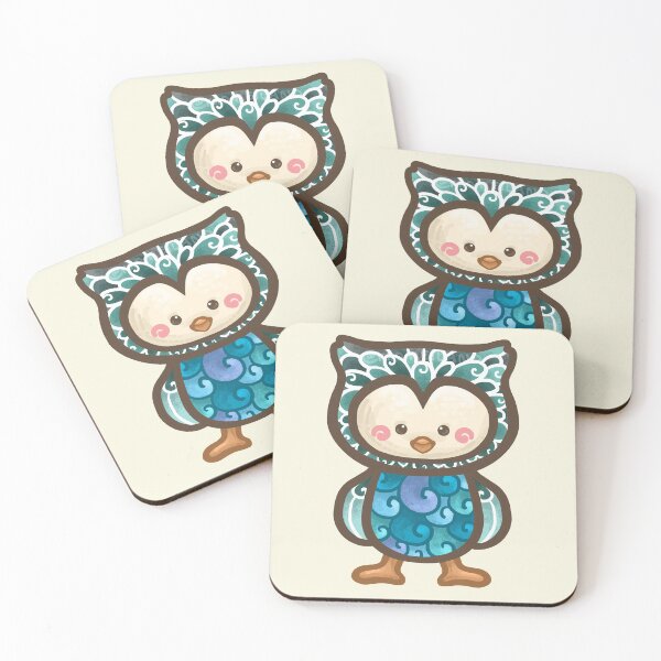 Item preview, Owl with Ocean Colors designed and sold by Khotekmei.