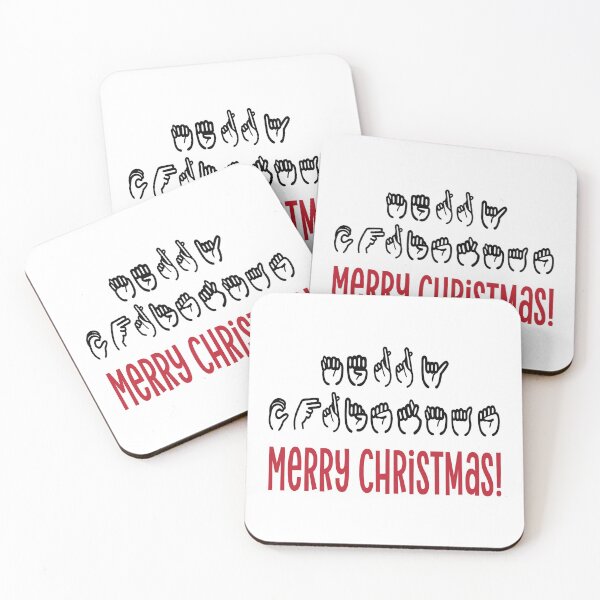 Item preview, ASL MERRY CHRISTMAS  designed and sold by RetroPlaceee.