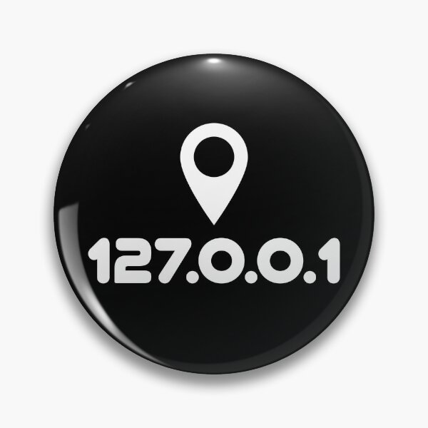 Item preview, 127.0.0.1 IP address with location pin. A localhost design perfect for developers, coders, sysadmins or anyone in IT designed and sold by robimerch.