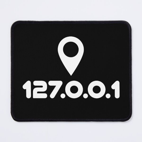 Item preview, 127.0.0.1 IP address with location pin. A localhost design perfect for developers, coders, sysadmins or anyone in IT designed and sold by robimerch.