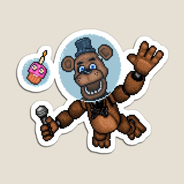 Five Nights at Freddy's 2 - Pixel art - Cupcake Magnet for Sale by  GEEKsomniac