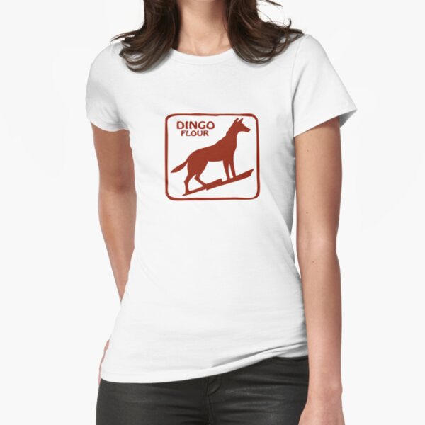 Dingo Flour Australia Souvenir Fitted T-Shirt