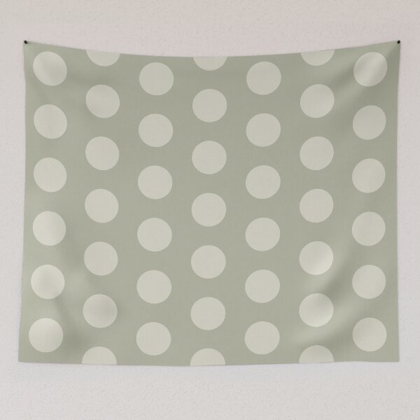 Item preview, Large two-tone polka dots in shades of khaki designed and sold by PausePapote.