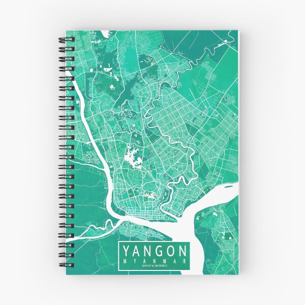 Item preview, Yangon City Map of Myanmar - Watercolor designed and sold by deMAP.