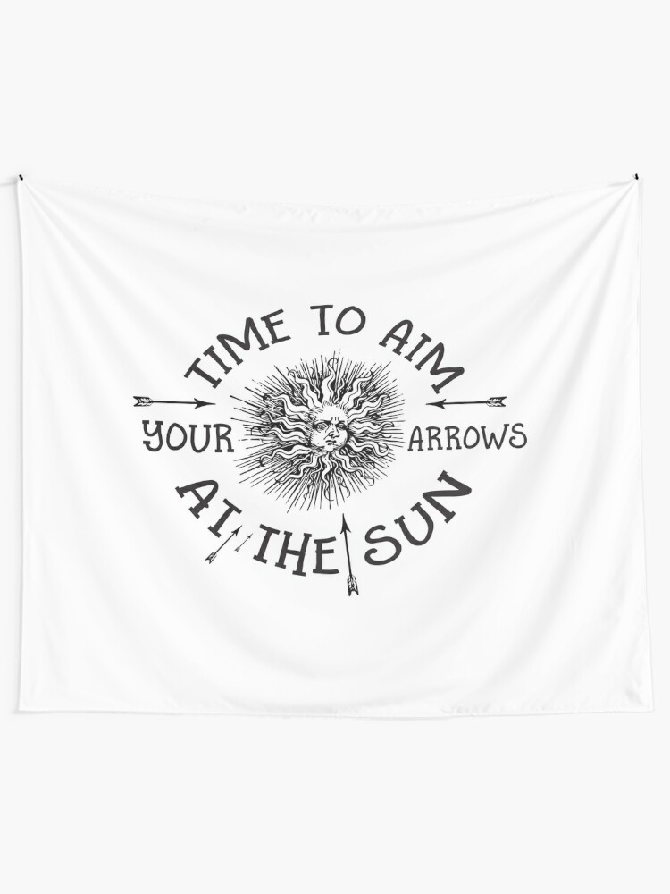 The Doors Lyrics Nimm Es Wie Es Kommt Arrows Sun Vintage Design Wandbehang