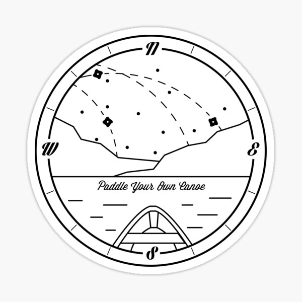 paddle-your-own-canoe-sticker-for-sale-by-atmcreations-redbubble