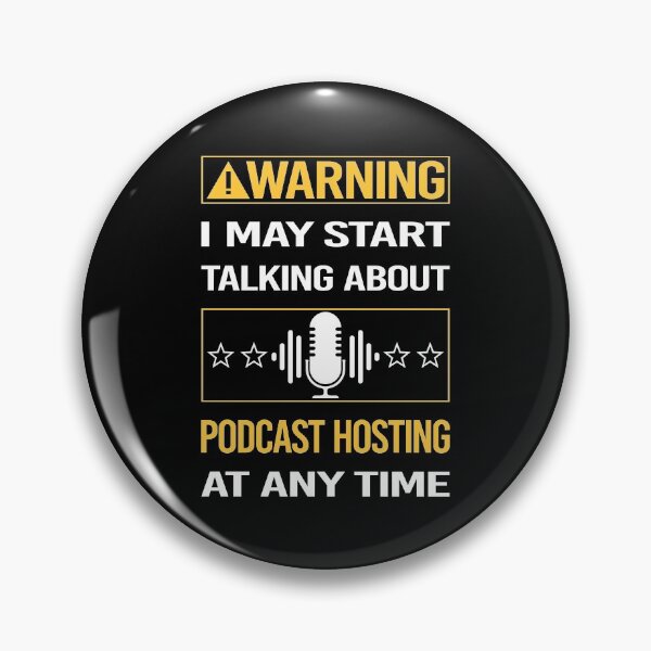 Item preview, Funny Yellow Warning Podcast Hosting designed and sold by fatherbarliman.