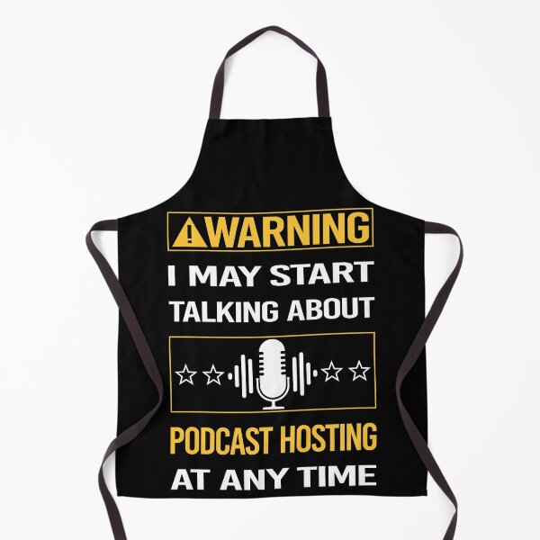 Item preview, Funny Yellow Warning Podcast Hosting designed and sold by fatherbarliman.