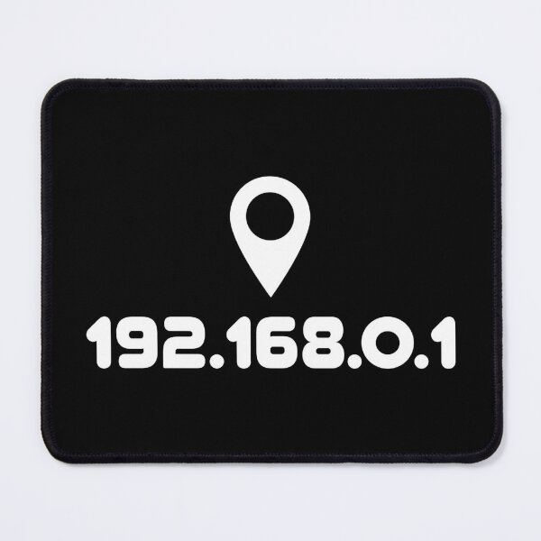 192.168.0.1 IP address with location pin. A design perfect for developers, coders, sysadmins or anyone in IT Mouse Pad