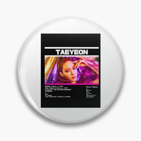 Artikelvorschau, TaeYeon-Informationen entworfen und verkauft von GlassWallClocks.