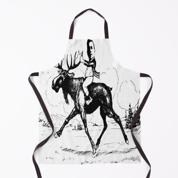 Item preview, Man on a Moose funny cartoon designed and sold by masteriven.